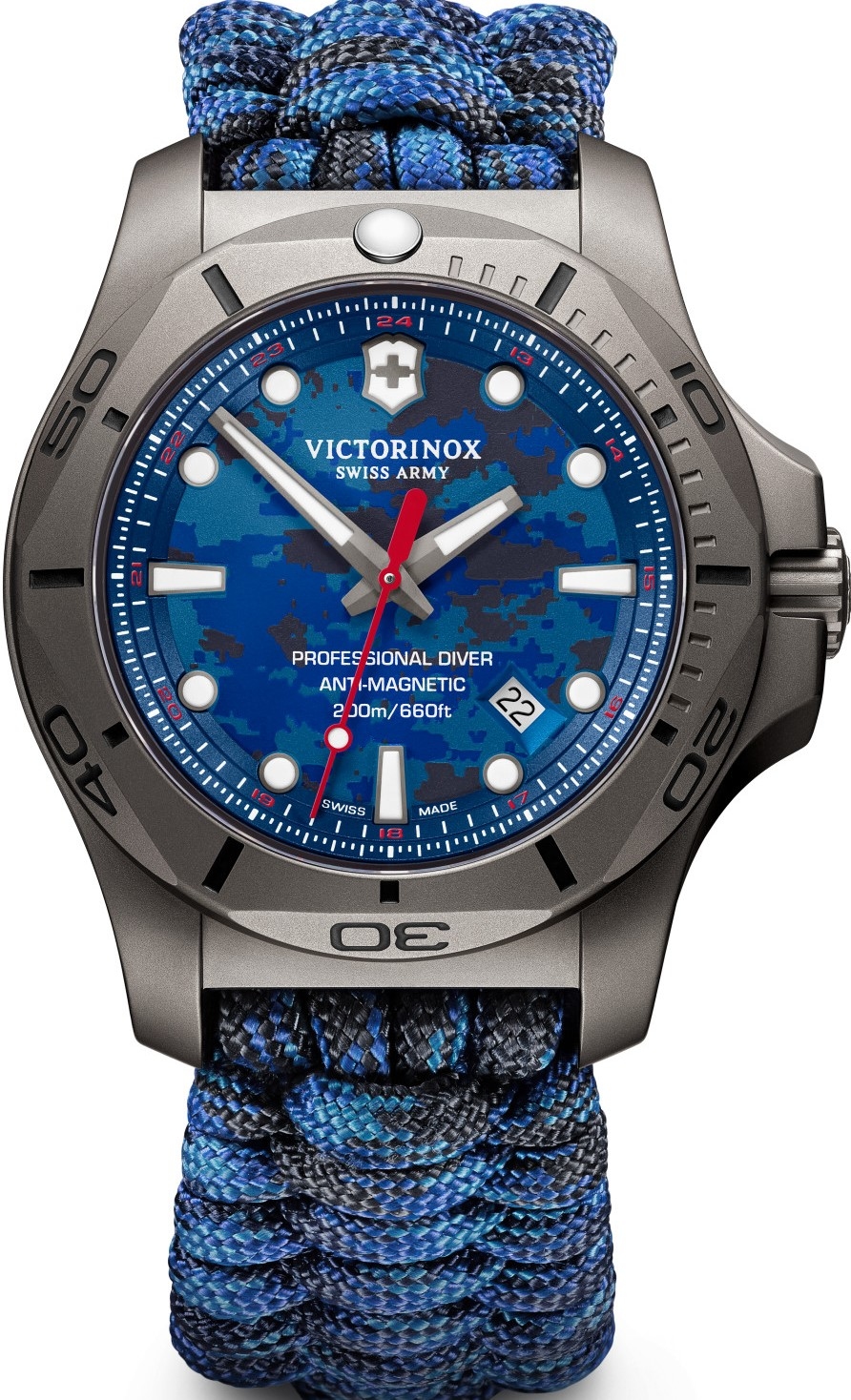 萬年鐘錶 - VICTORINOX SWISS ARMY 瑞士維氏I.N.O.X. Professional Diver Titanium 鈦金屬潛水腕錶 可承受 130 種極端耐力測試的瑞士潛水腕錶 241813
