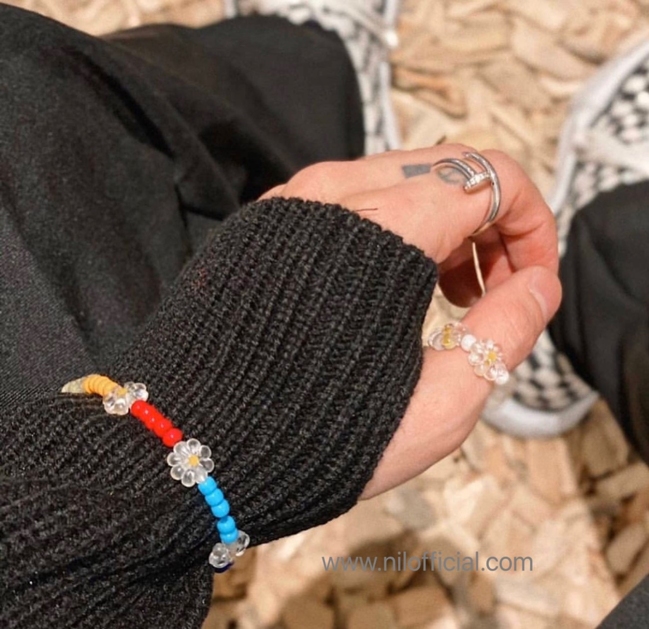 新品牌駐店 韓國 ARMO 雛菊 小花 彩色 手鍊 戒指