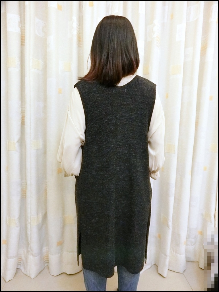 V領開襟針織背心-顯瘦穿搭