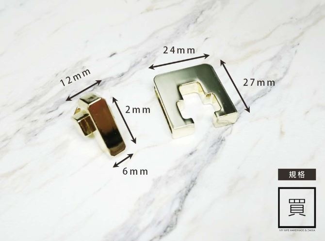 24x27mm合金轉鎖扣_2色【GY-8459】