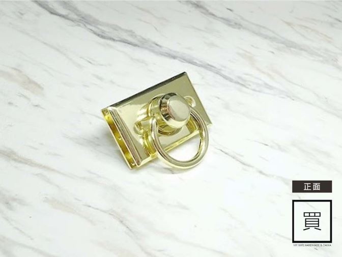 44*26mm合金轉鎖扣_金色【GY-9342】