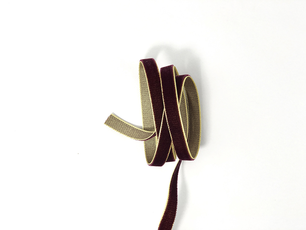 Kuny瑞士雙色天鵝絨帶/特殊雙色9mm