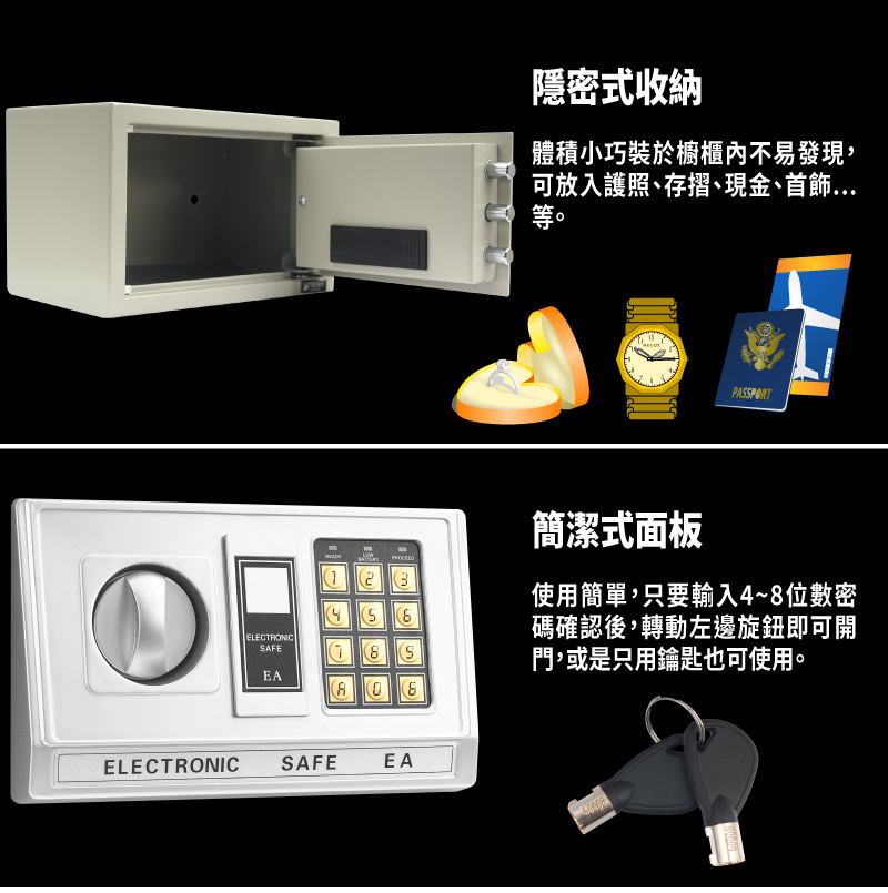 TRENY 三鋼牙-電子式保險箱