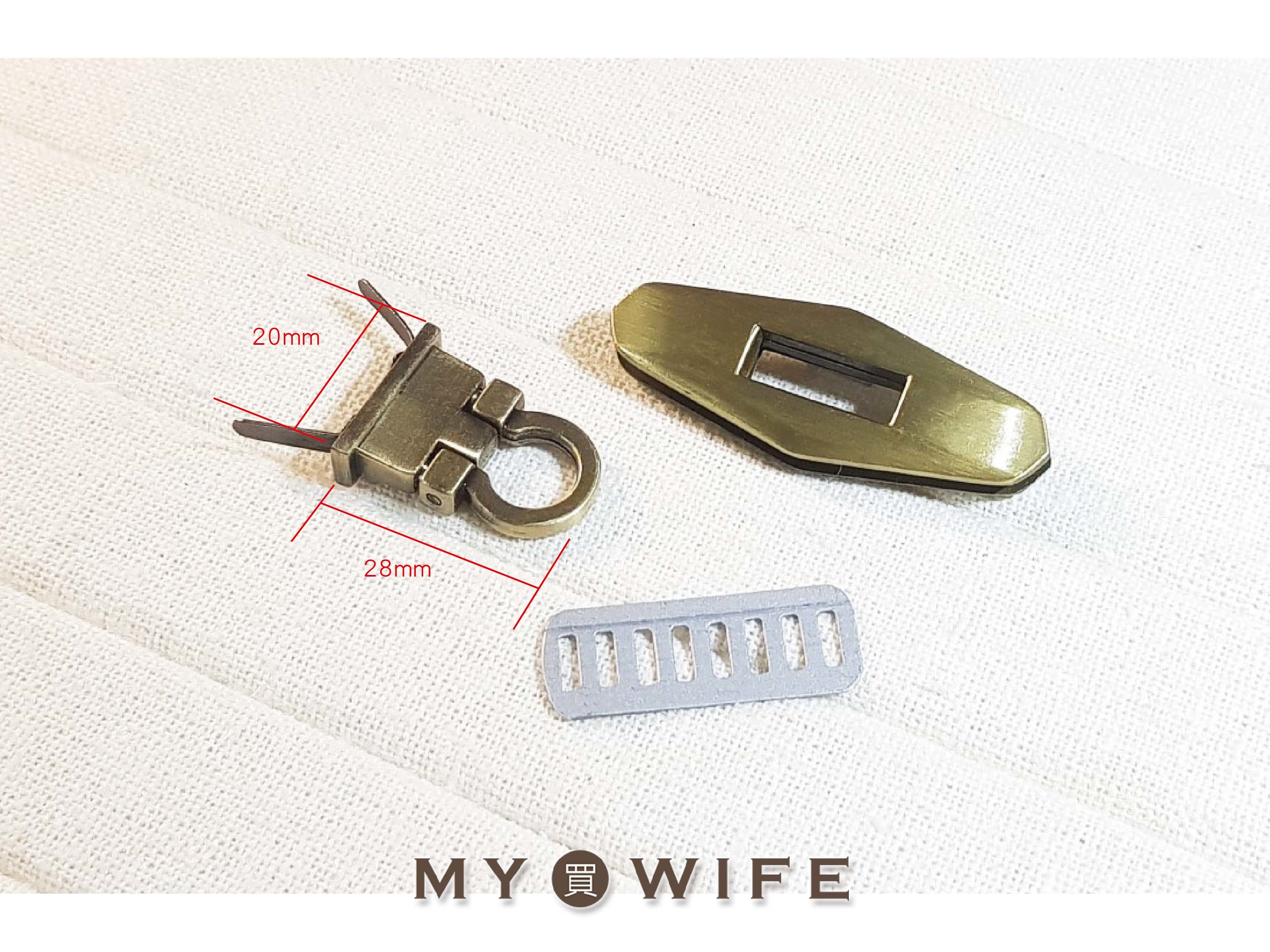 54mm合金包蓋扣_3色【YR-18054】