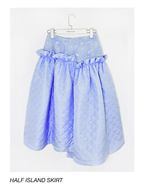 HEAVEN PLEASE|HALF ISLAND SKIRT