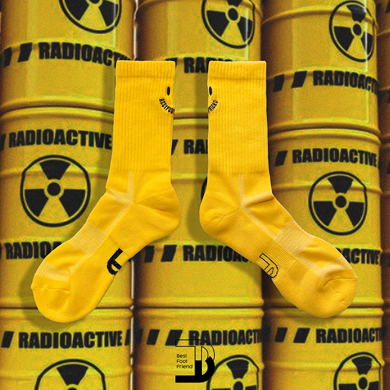 拚音臉圖襪 _ 黃色_BF190027