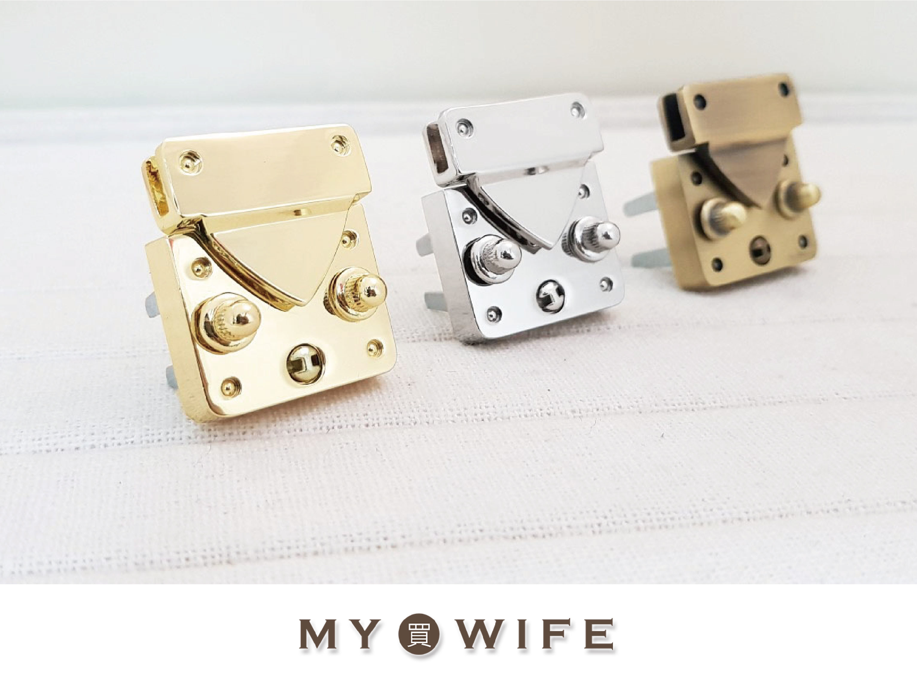 30x36mm可鎖式公事包鎖扣_3色【GY-8166】