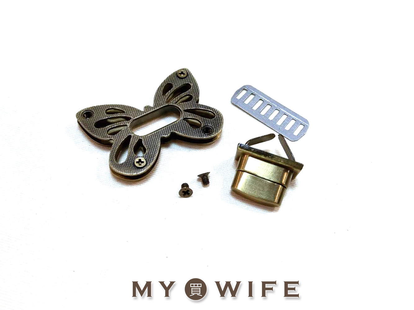 50*38mm蝴蝶轉鎖扣_4色【YR-18018】