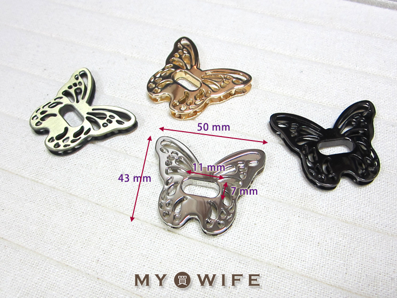 50*40mm蝴蝶轉鎖扣_4色