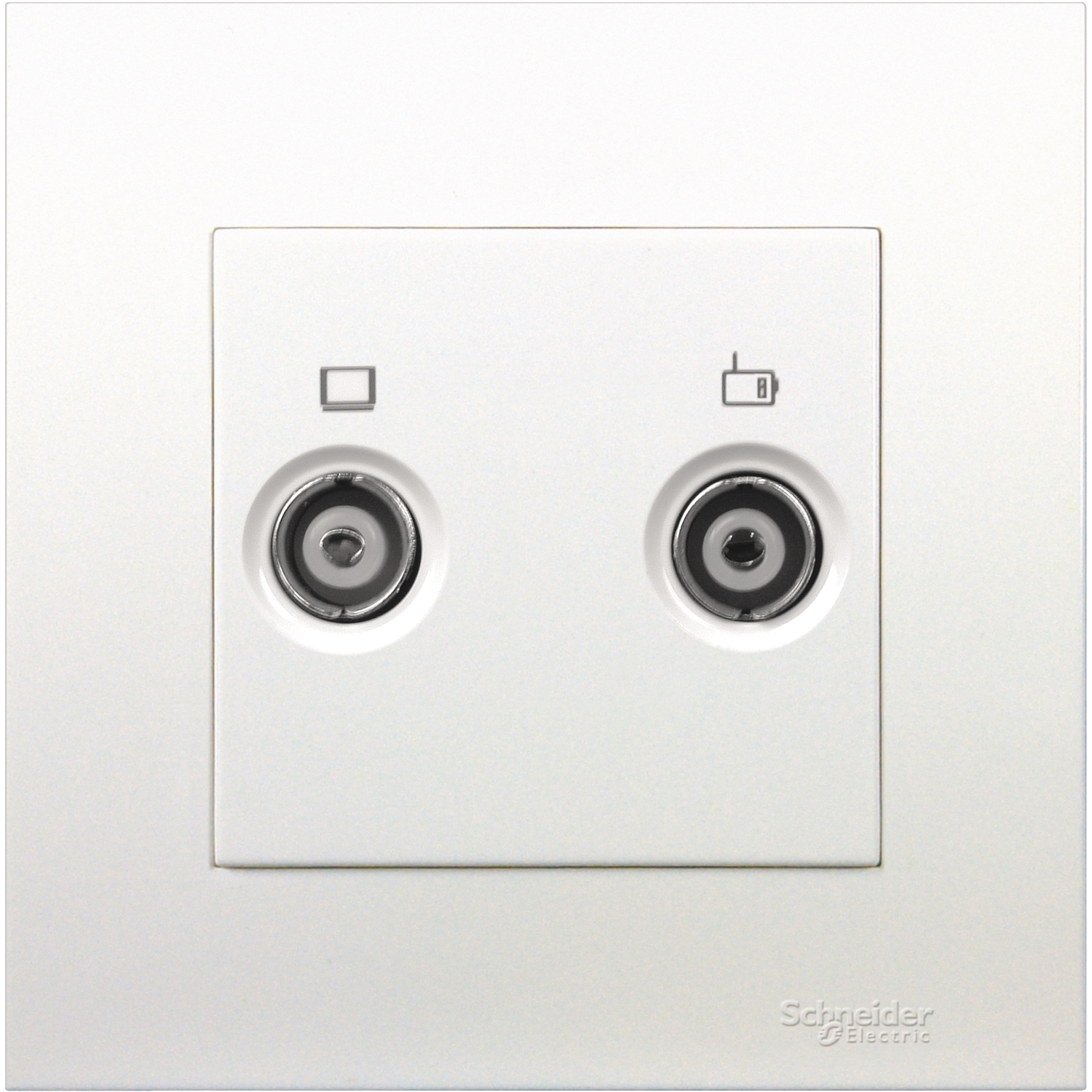 施耐德 KB 元雅 TV/FM天線插座 KB32TVFM WE