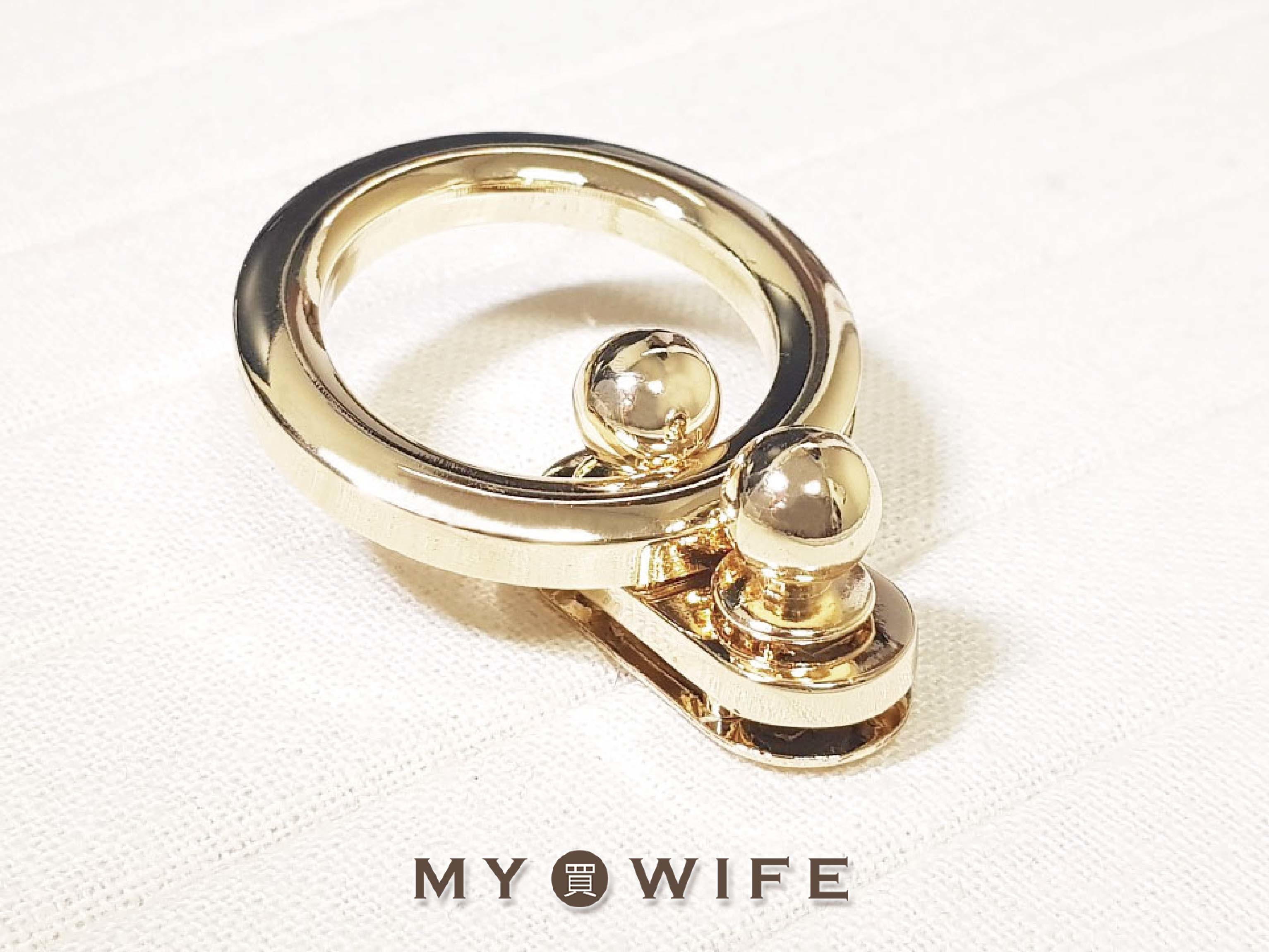 圓環鎖扣_金色2規格【YR-18038/YR-18039】