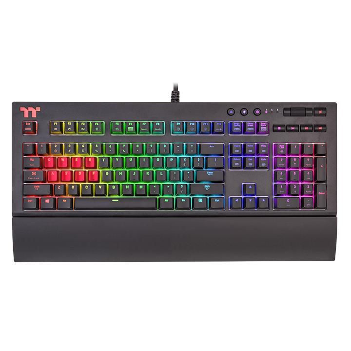 米特3C數位–曜越 Premium X1 RGB Cherry MX 機械式電競鍵盤/青軸/銀軸