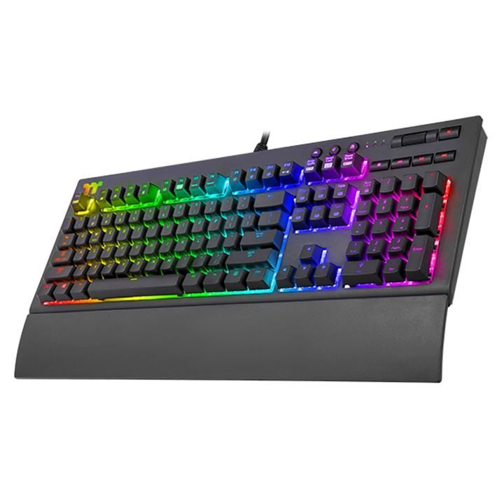 米特3C數位–曜越 Premium X1 RGB Cherry MX 機械式電競鍵盤/青軸/銀軸