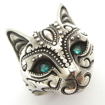 BBM 貓戒（Emerald eyes, Oxidized）