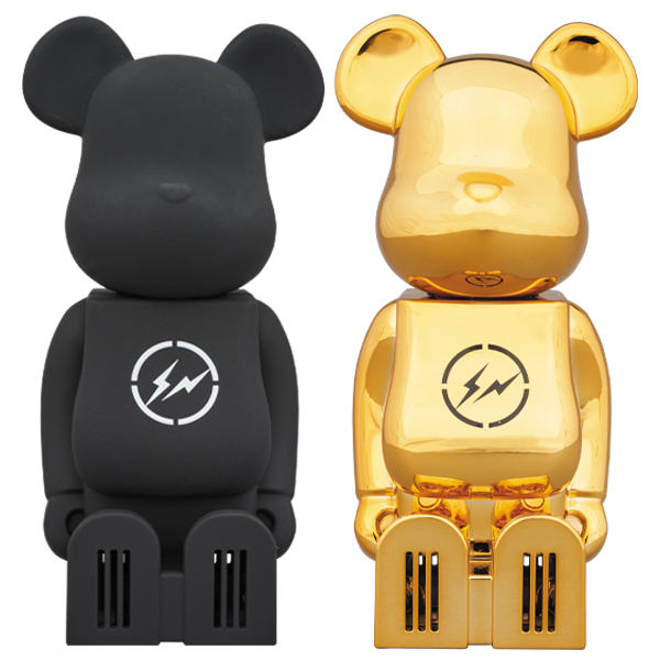 SET of cleverin(R) BE@RBRICK THE CONVENI BLACK & GOLD