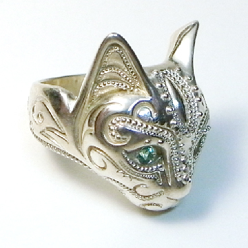 BBM 貓戒（Emerald eyes, Unoxidized）