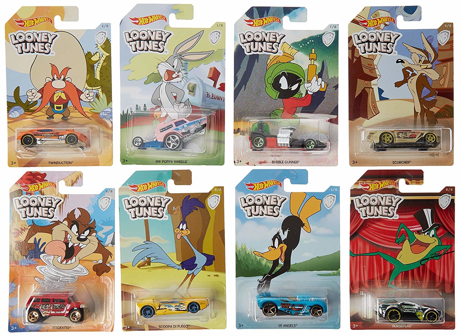 全新 1:64 HOT WHELS COLLECTION - Looney Tunes 全8種