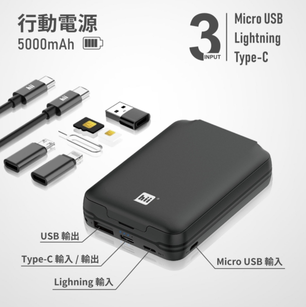 HII TRAVELINK CARD 旅行隨行卡無線充電器│一卡6功能│無線充電│香港行貨 兩年保養