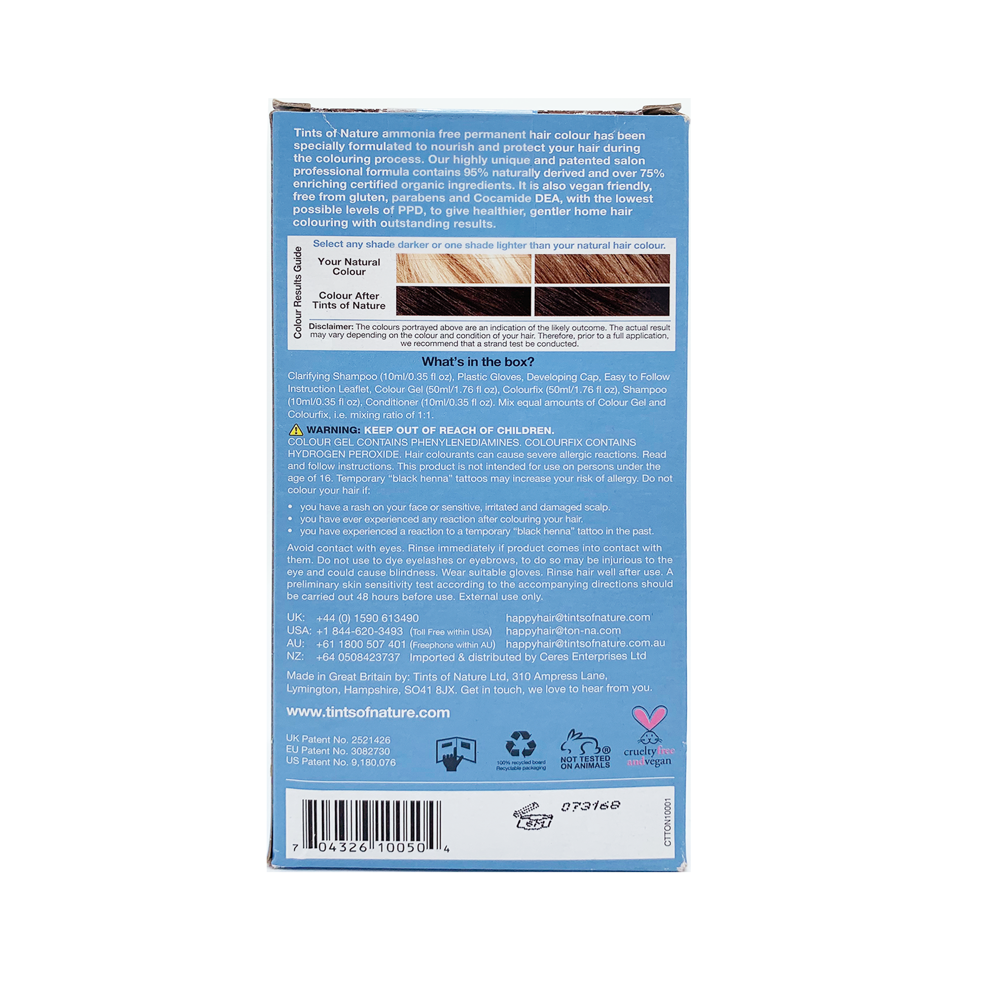 Tints of Nature 有機染髮劑(淺啡色)5N (130ml) (HC180)