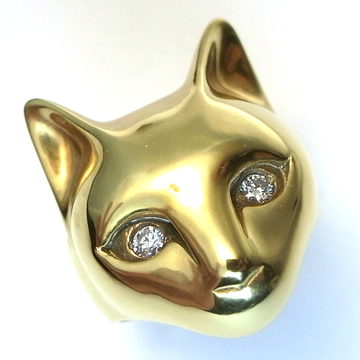 BBM 全K18 外星ET貓戒（Diamond Eyes）（只供預訂）