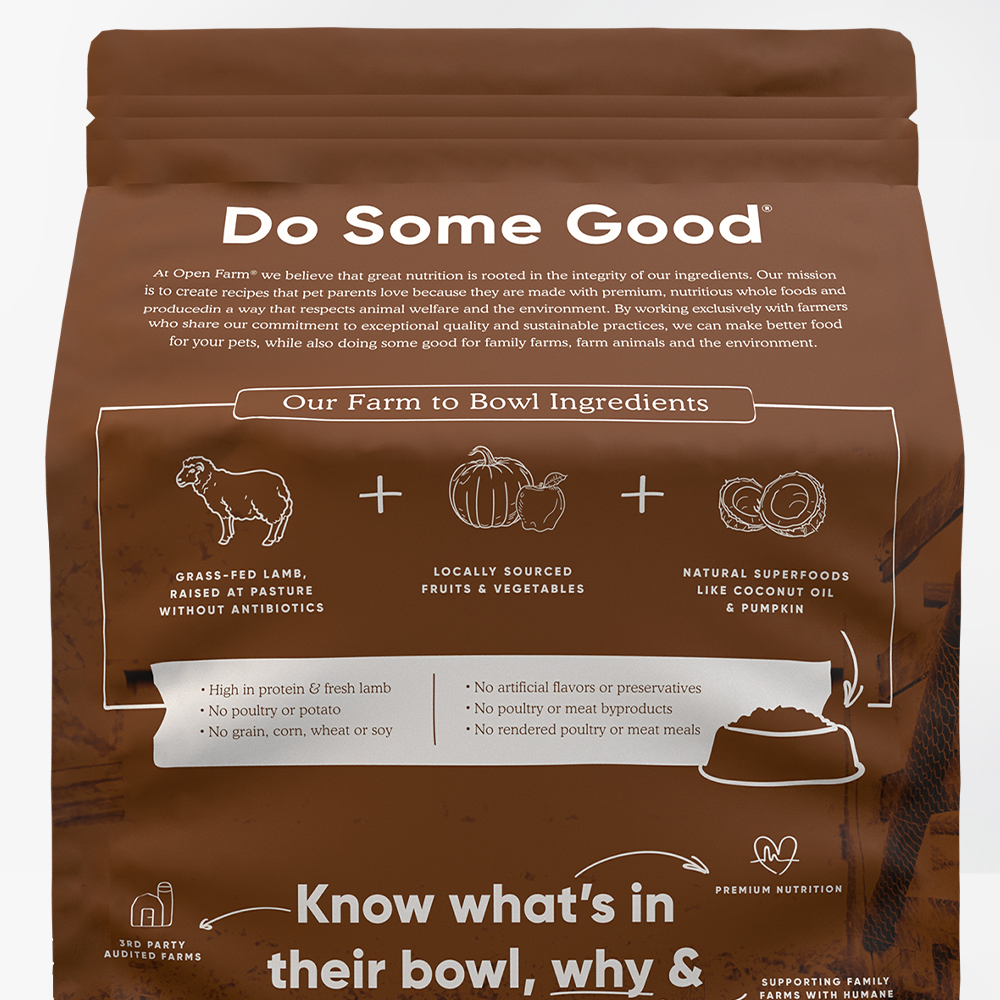 Open Farm - Pasture-Raised Lamb Dry Cat Food 4LB