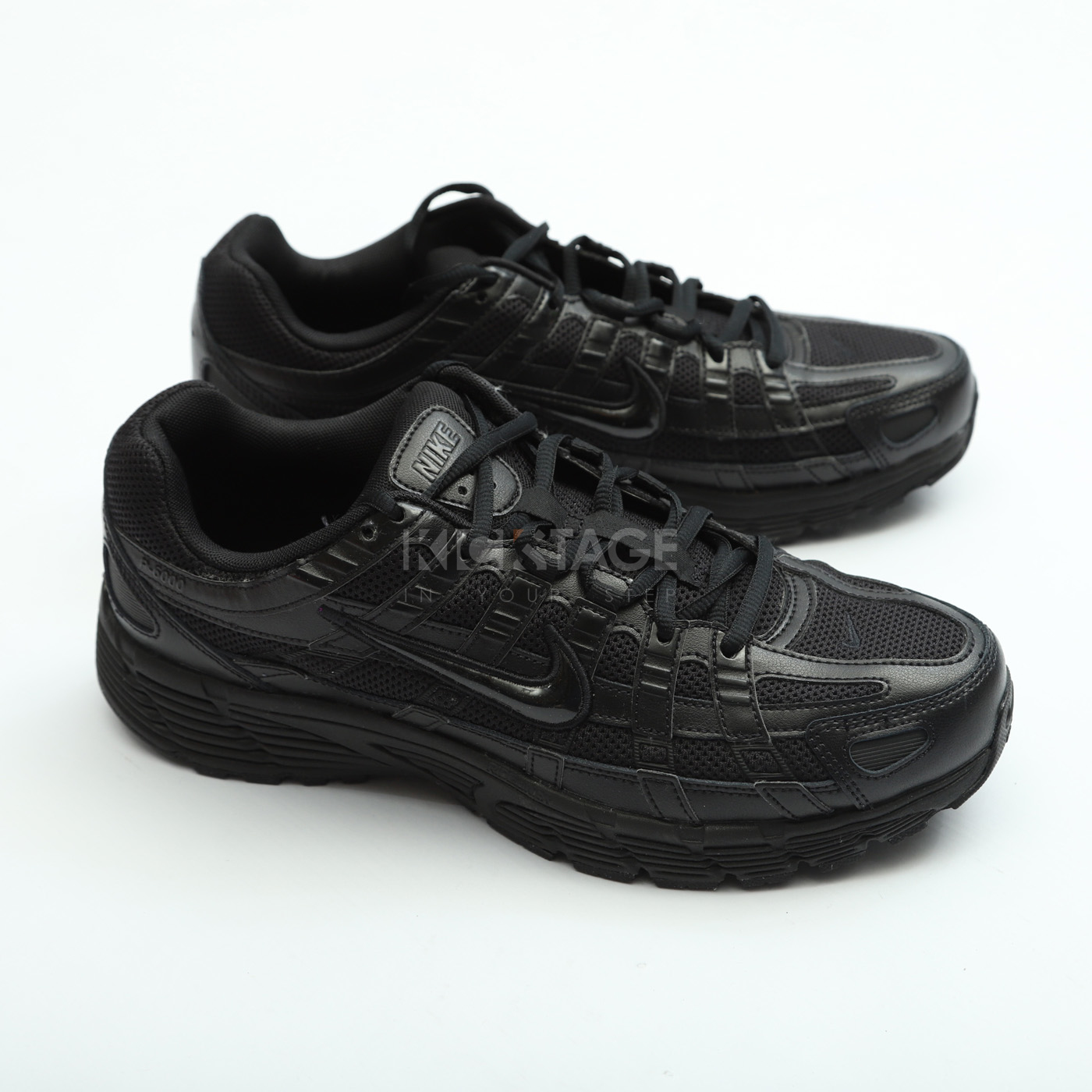 男鞋 NIKE P-6000 全黑 皮革 網眼 復古 休閒 老爹鞋 休閒跑鞋【CD6404-002】