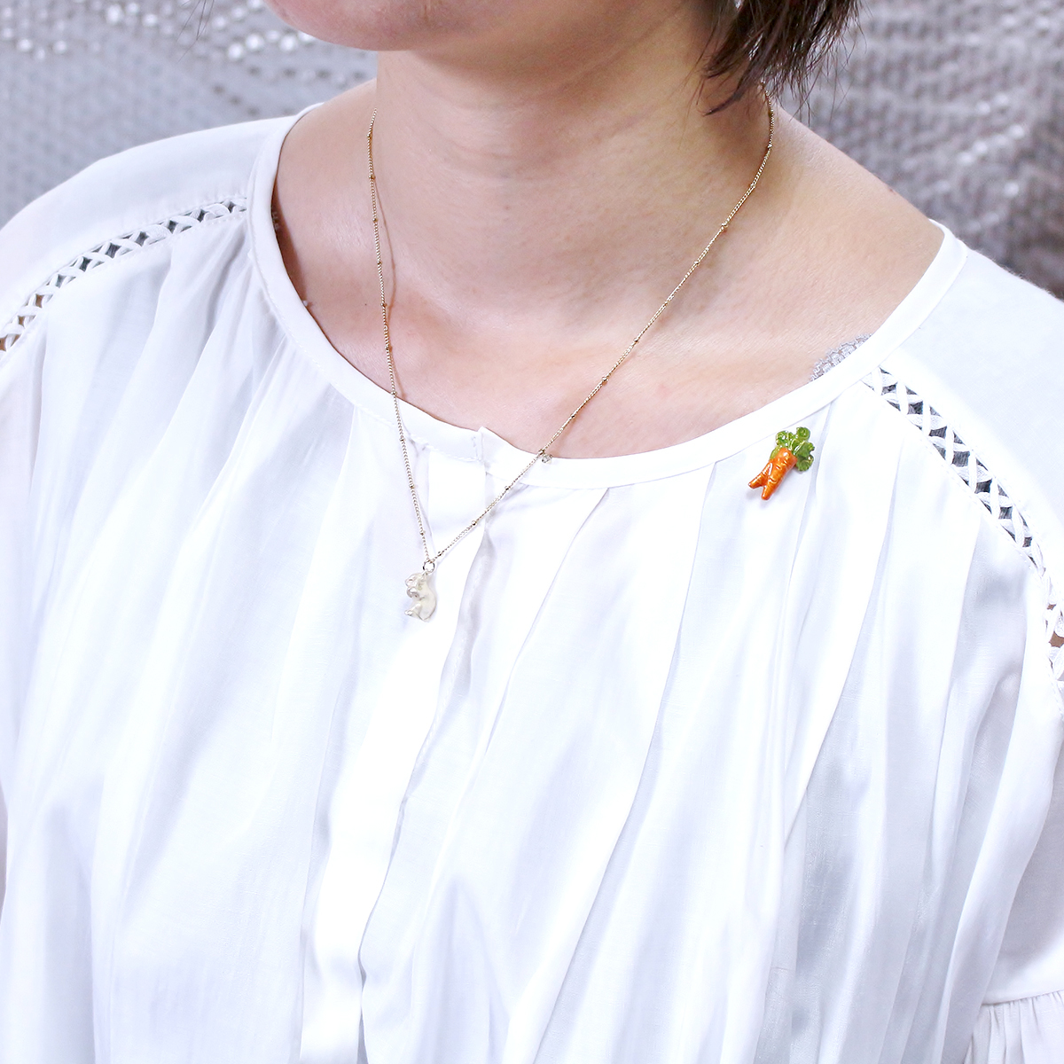 Palnart Poc 日本制抓耳朵的兔仔頸鏈