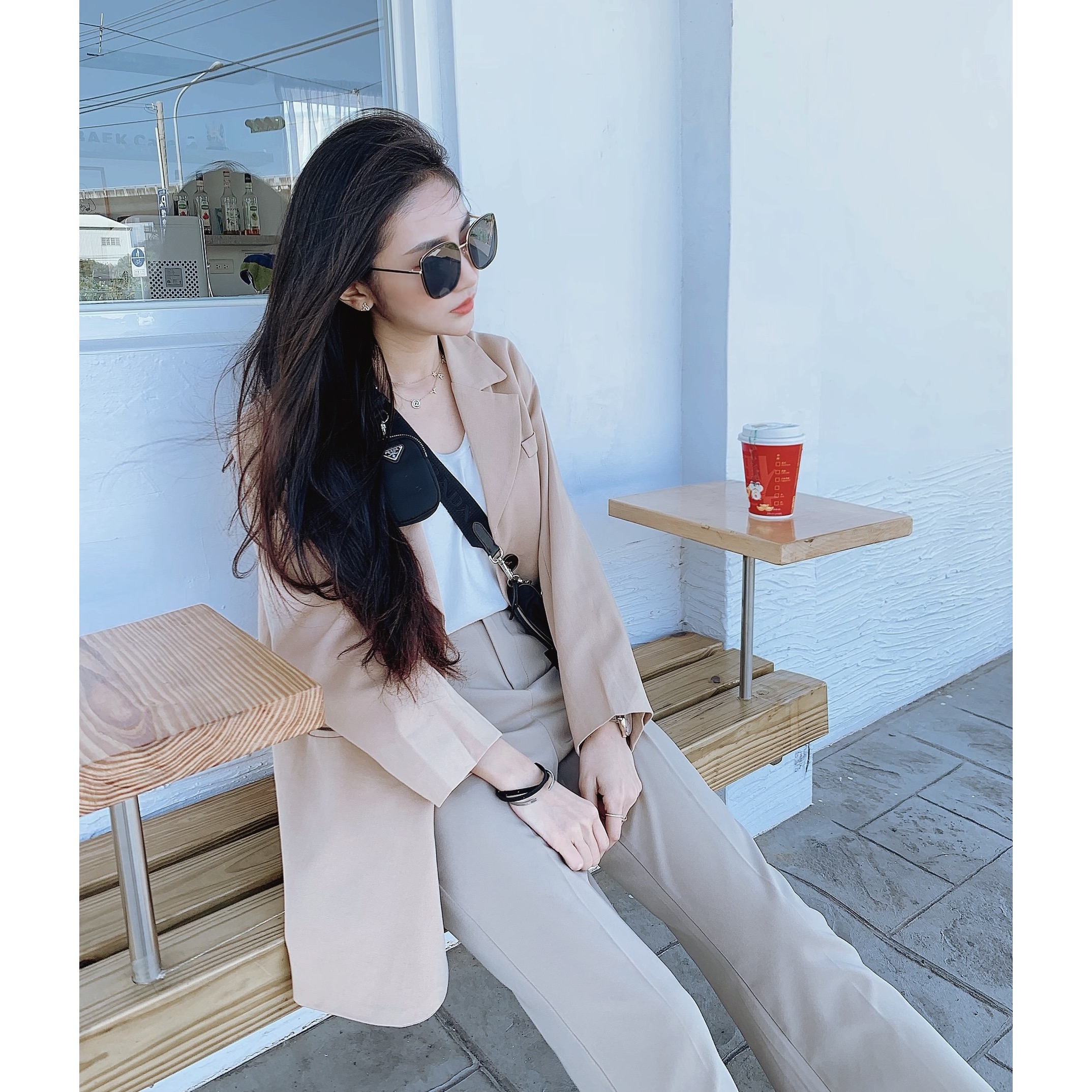 ［💗美眉許願不挑臉型款］［闆娘私藏］🤩歐美質感瘦小臉金屬框防藍光墨鏡