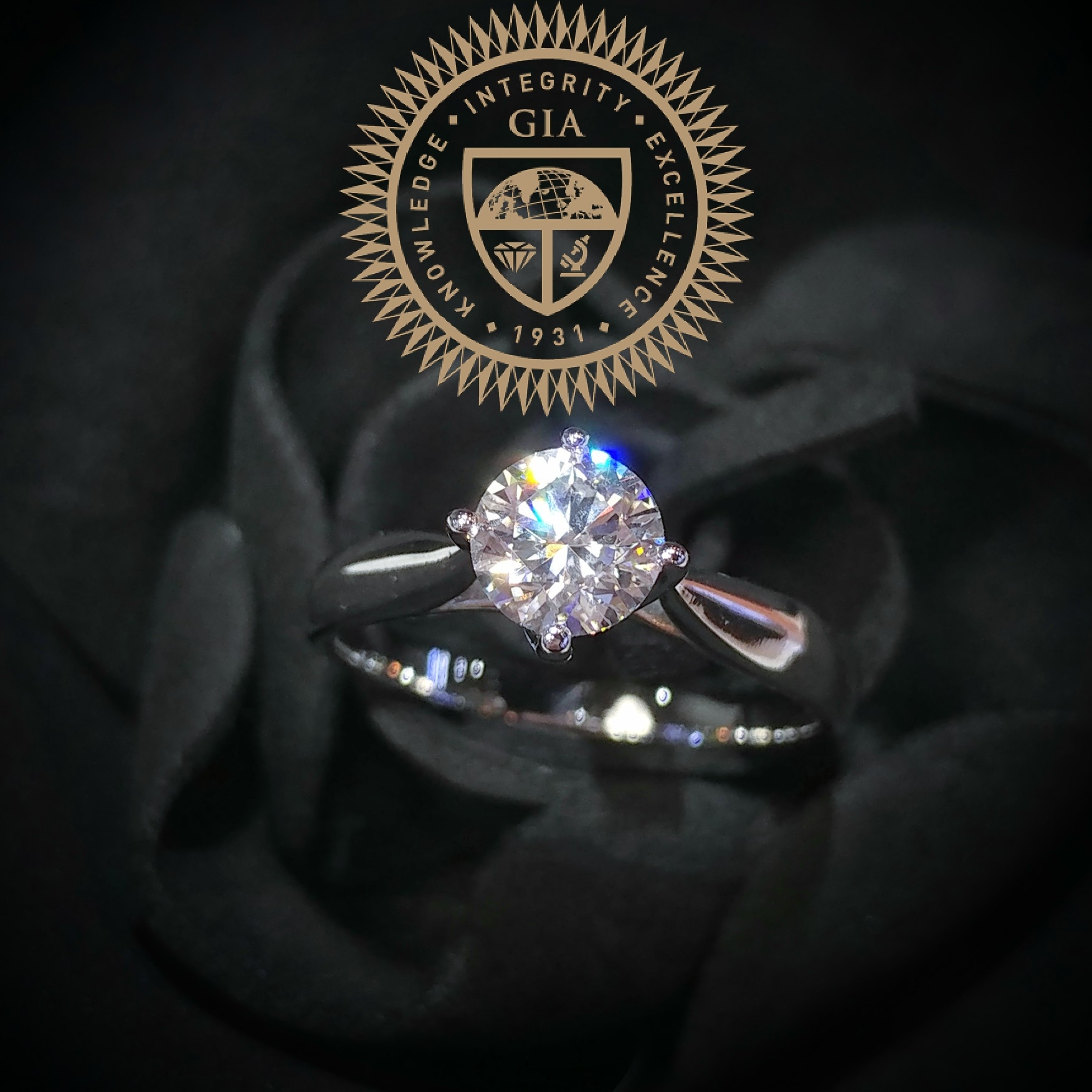 18K White Gold 0.72ct Diamond Ring