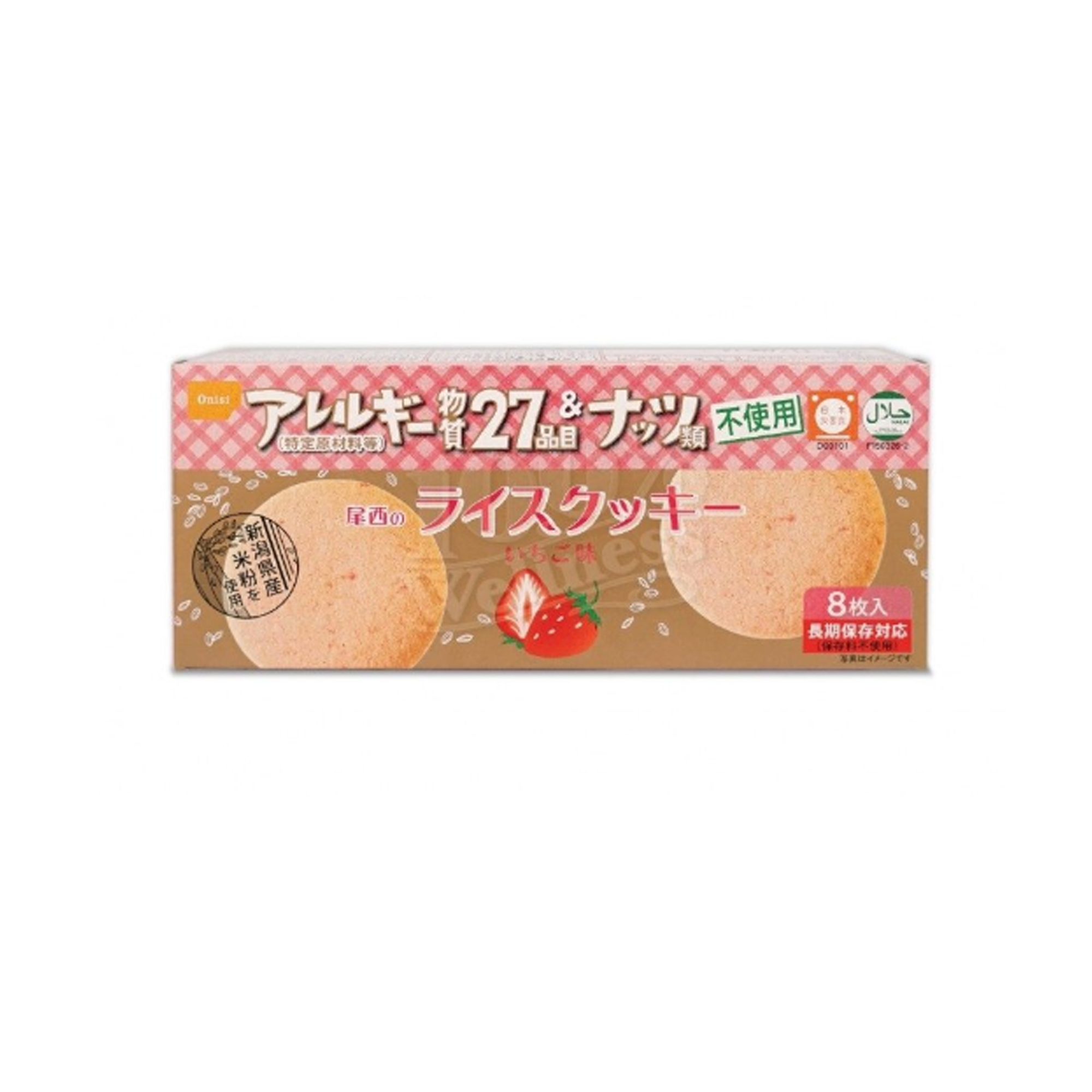 尾西食品 無麩質草莓味曲奇 (48 g) (56502)