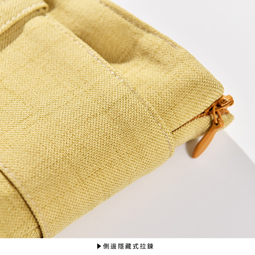 DEER.W 方釦腰帶中長傘裙 平拍細節