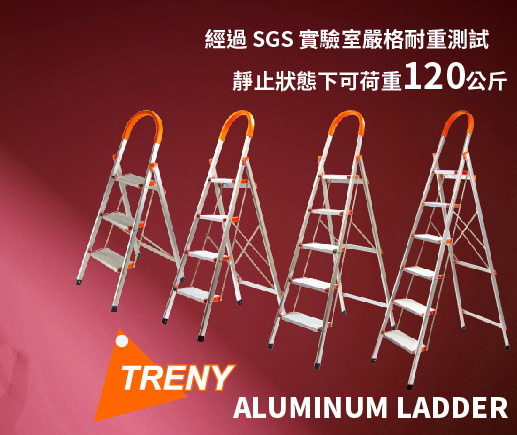 TRENY 加寬鋁製扶手梯 - 六階