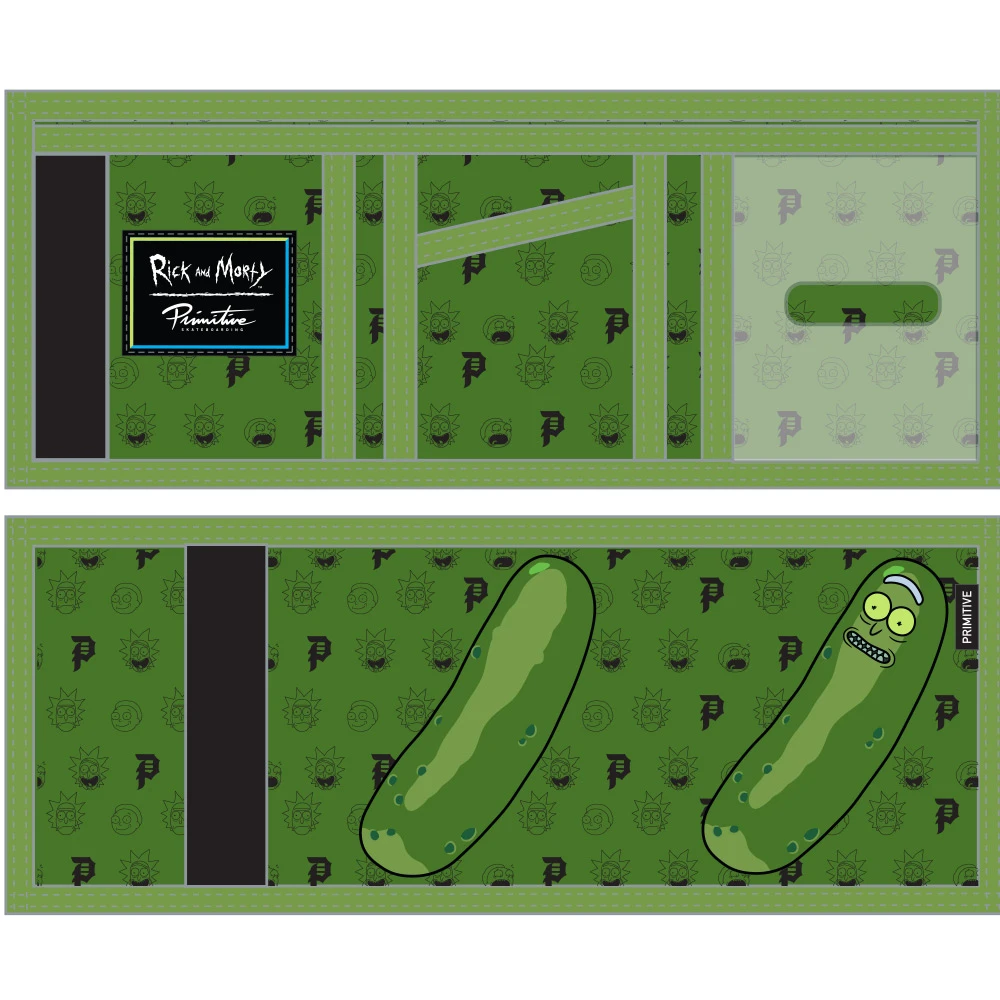 Rick and Morty 瑞克和莫蒂 Pickle Rick Wallet 新品雙層皮夾錢包