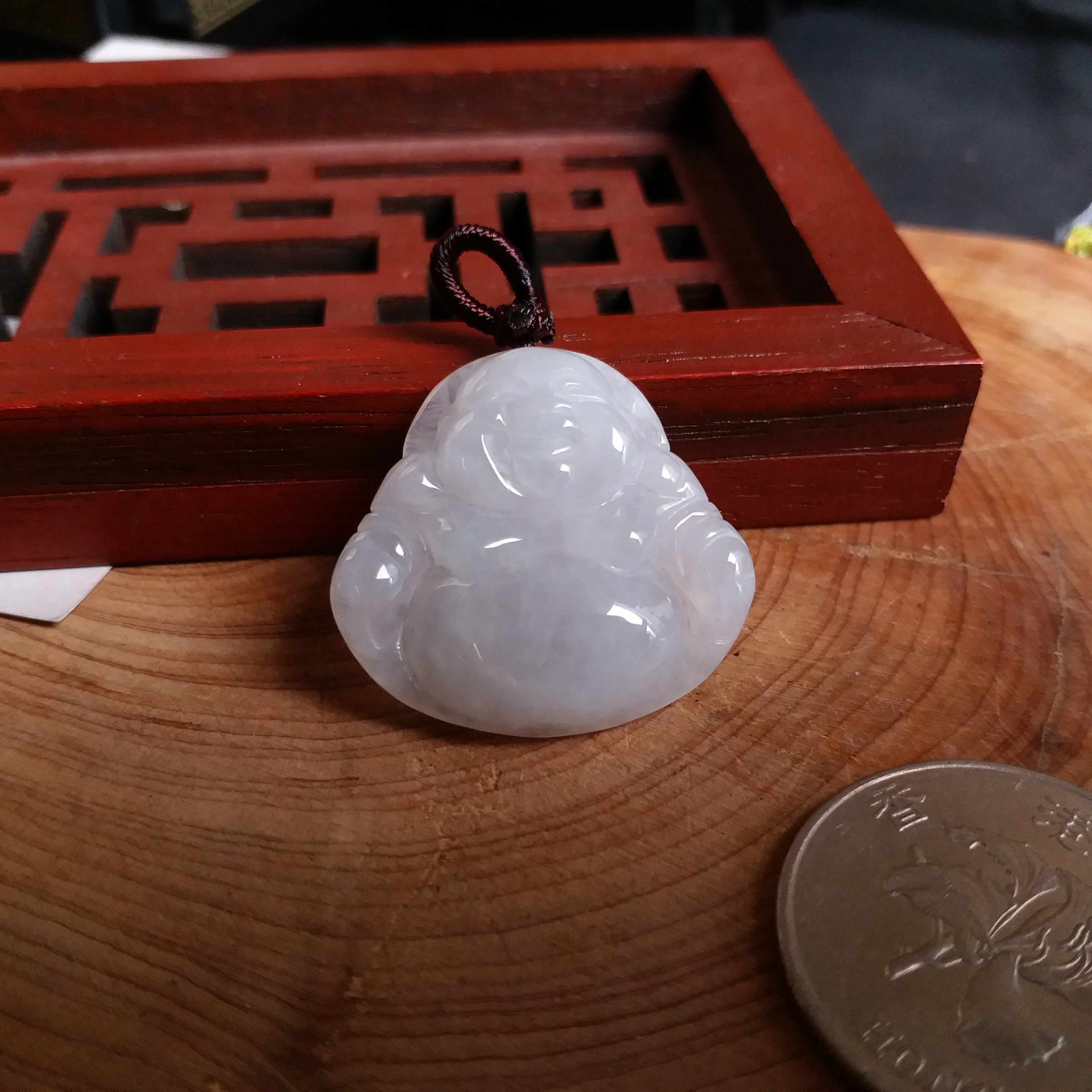 FG17 冰糯淺綠笑佛+淡紫吸財三腳金蟾