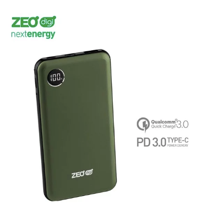 ZEOdigi next Energy 10000mAh PD 移動電源 軍綠色