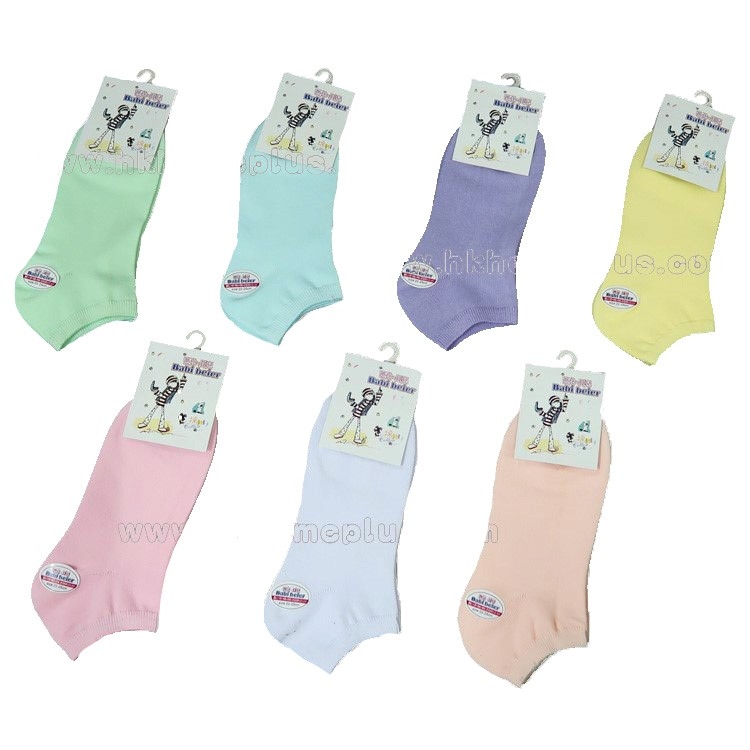 6對裝 芭比 貝兒: 女士純色光身船襪