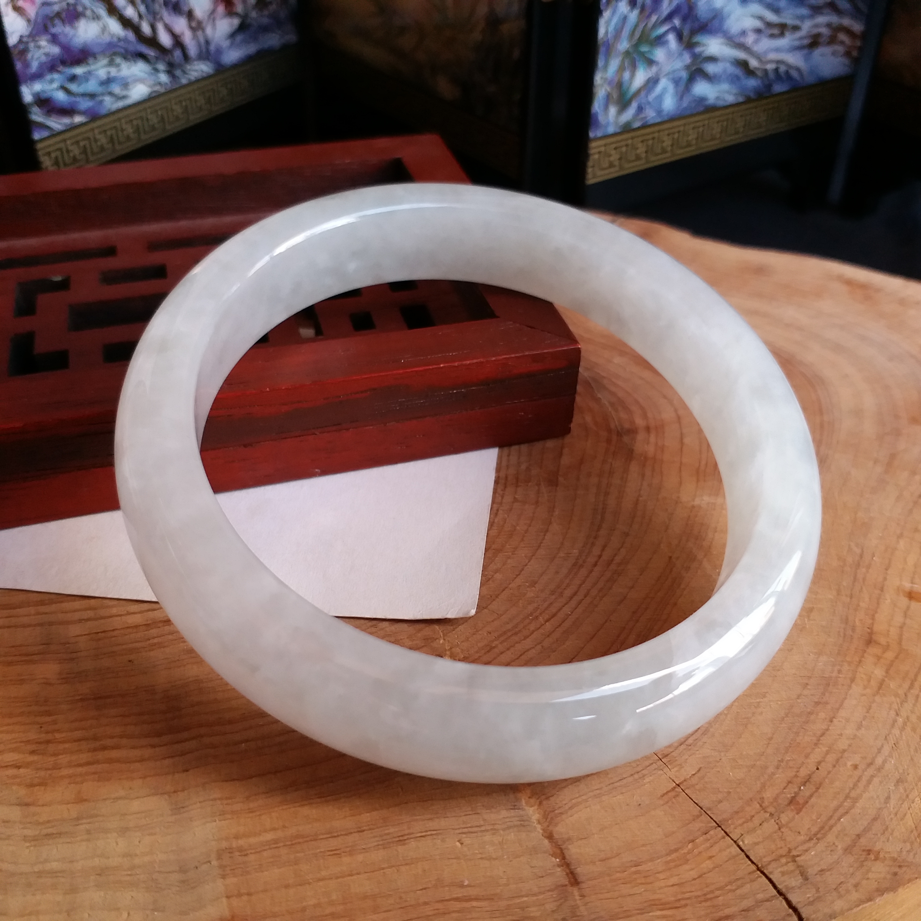 J1716 冰晴水綠福鐲 60.75mm (1.62)