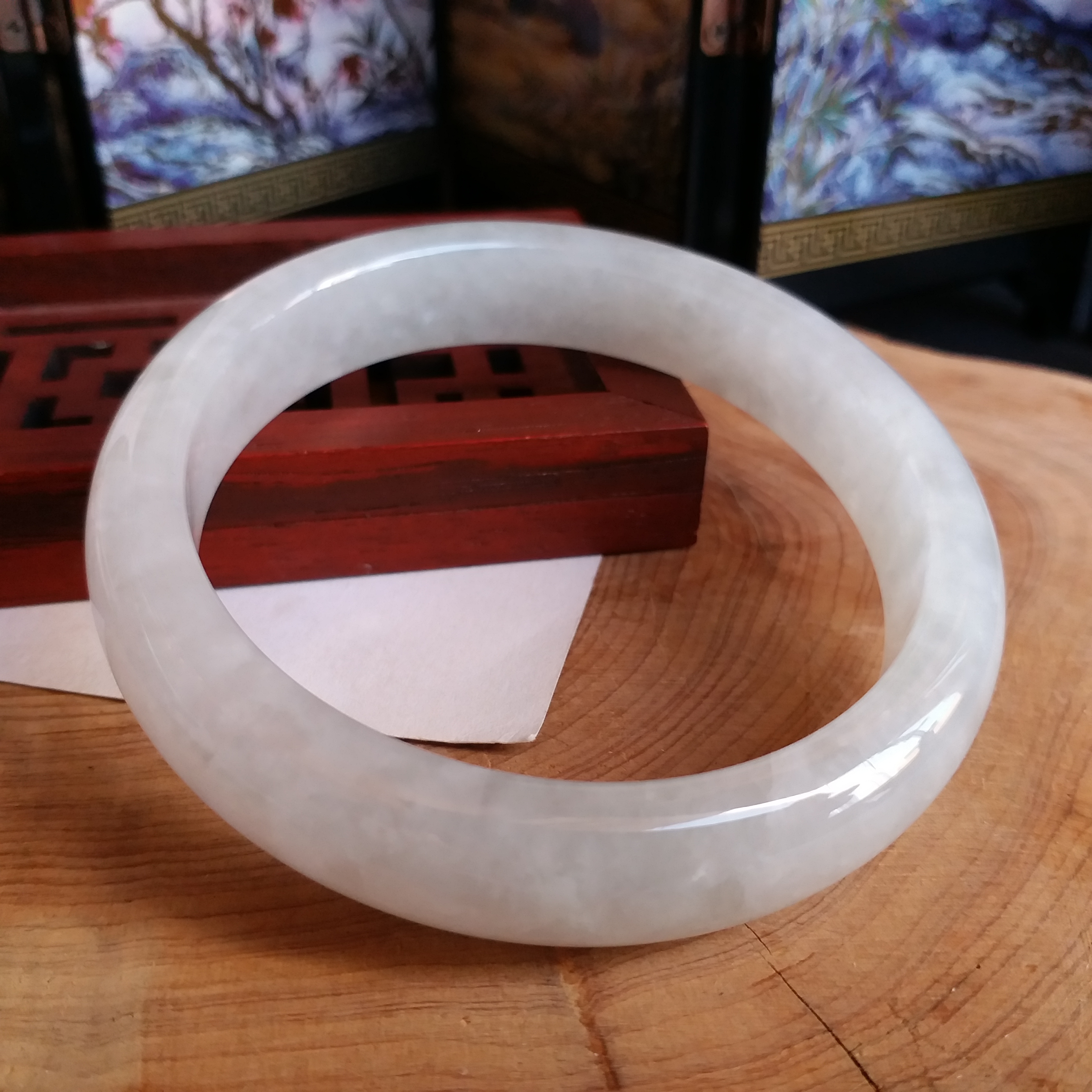 J1716 冰晴水綠福鐲 60.75mm (1.62)