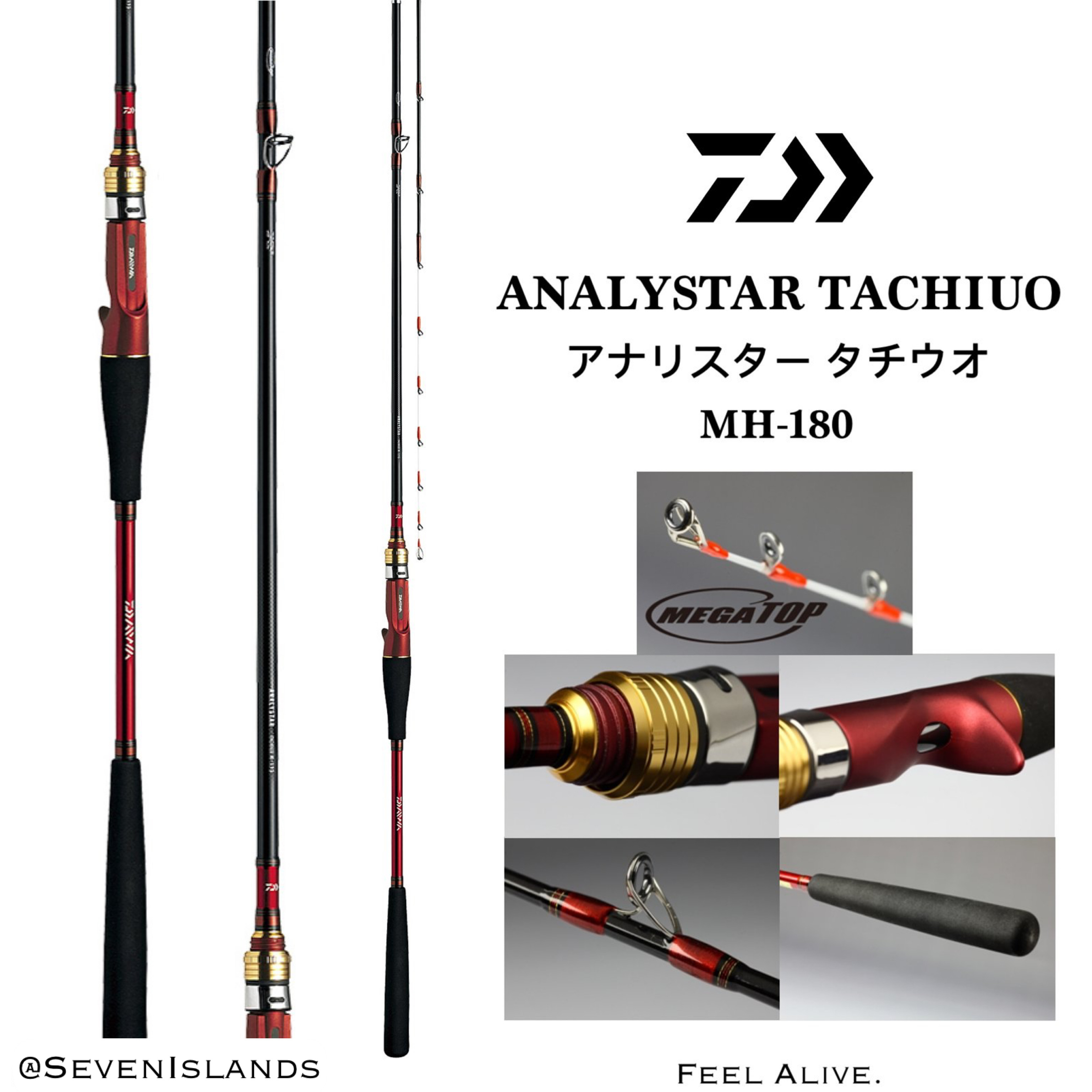 DAIWA ANALYSTAR TACHIUO 73/91 MH-180 Boat Game Rod