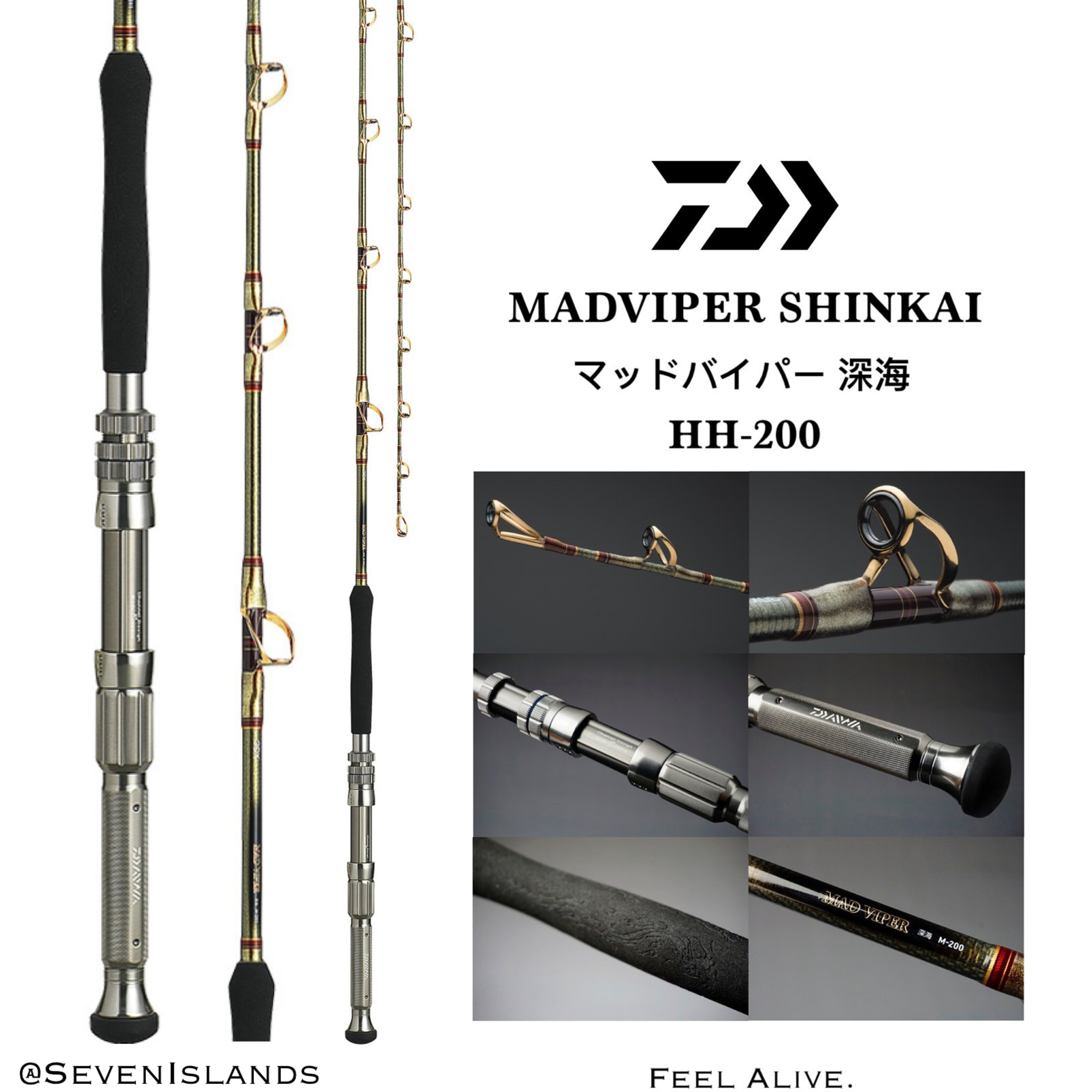 DAIWA MAD VIPER SHINKAI HH-200 Boat Game Rod