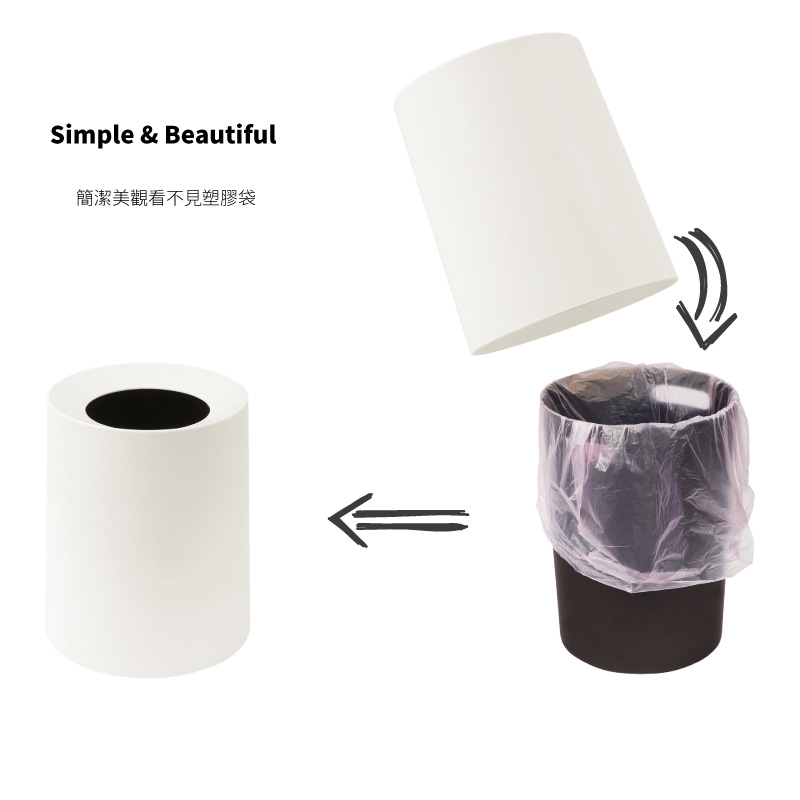 TRENY 日式雙層垃圾桶