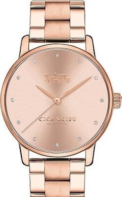 萬年鐘錶 -  COACH 錶  經典玫瑰金女錶 14502929    錶徑36MM