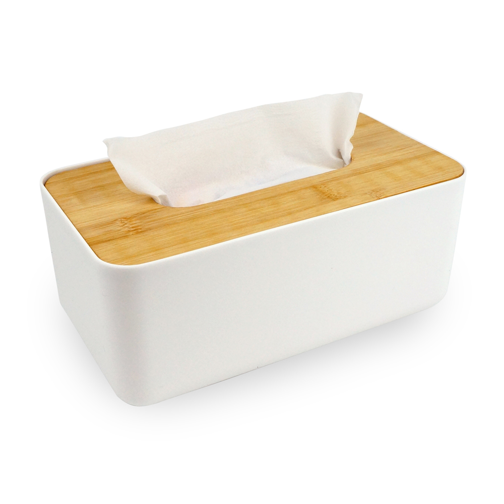 經典百搭竹蓋面紙收納盒