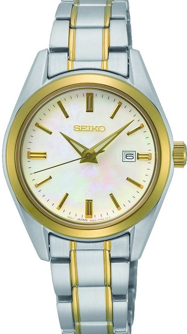 萬年鐘錶 - SEIKO   貝殼面簡約女錶   6N22-00K0GS /   SUR636P1  錶徑29MM