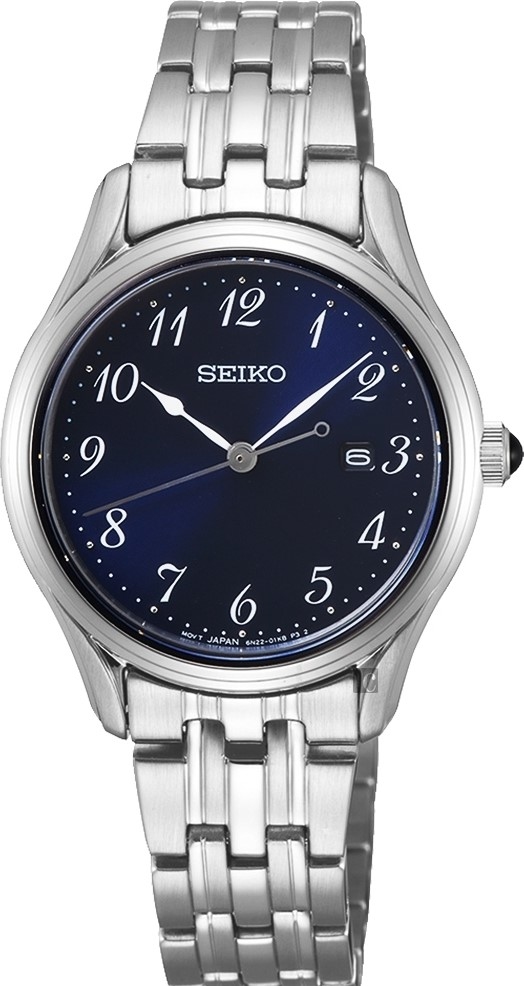 萬年鐘錶 - SEIKO   數字簡約女錶   6N22-00J0B   /   SUR641P1  錶徑28.5MM