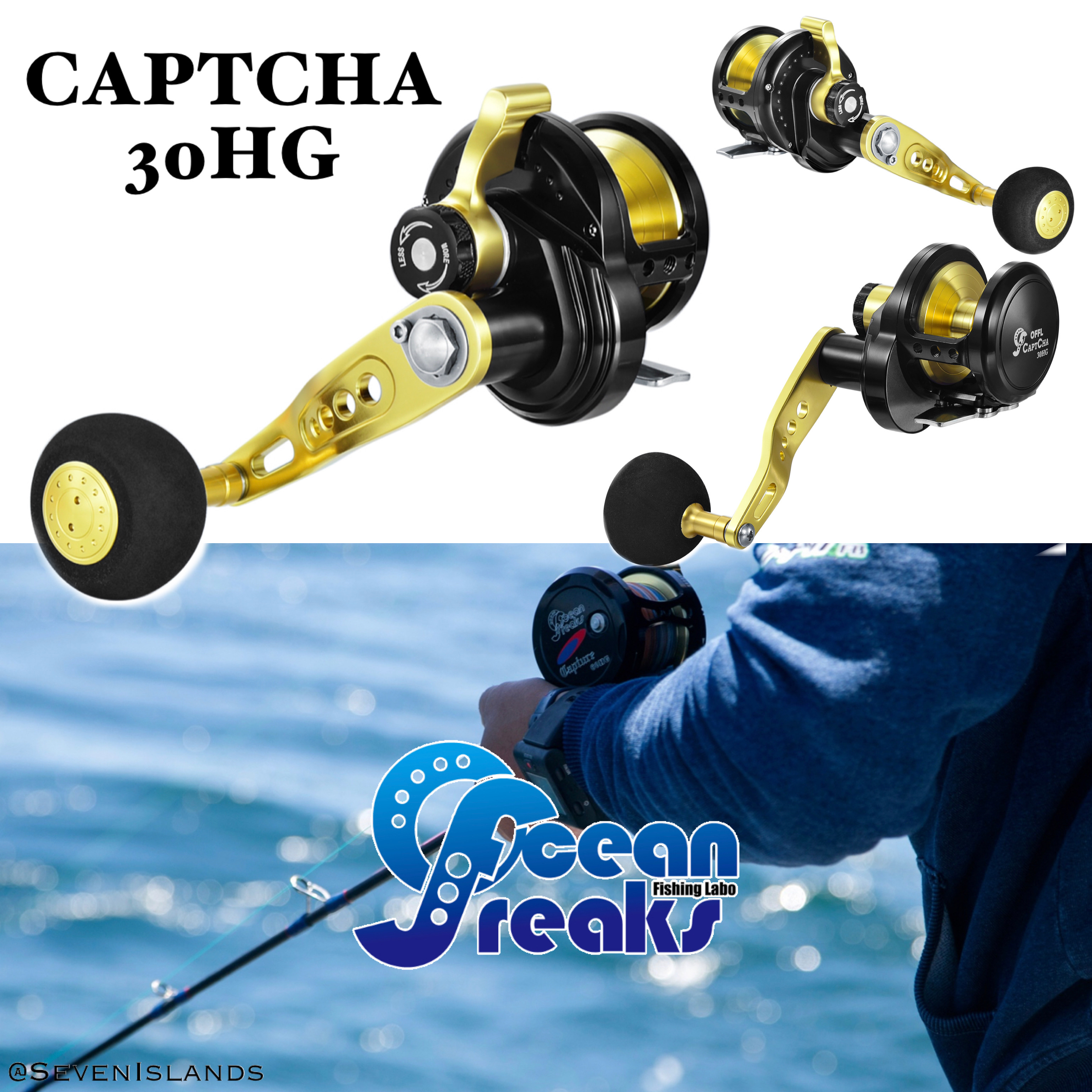 OCEAN FREAKS CAPTCHA 50HG BAIT REEL - Seven Islands HK