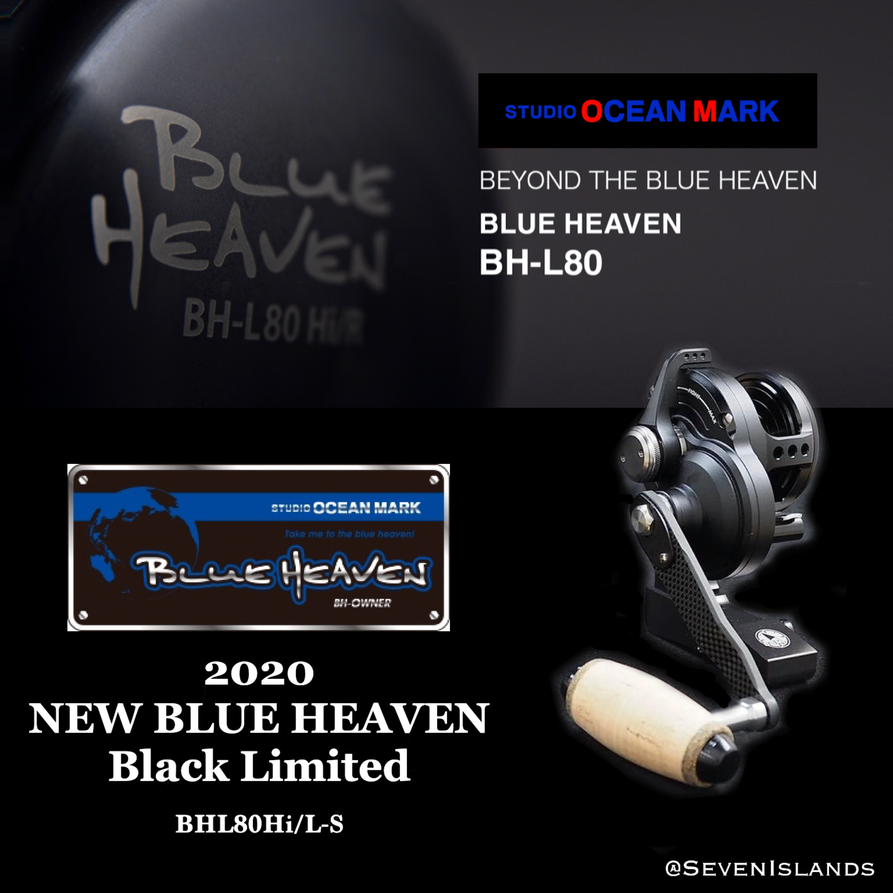 スタジオオーシャンマークBLUE HEAVEN BHL50Hi/L-S/Bk STUDIO OCEAN MARK BLUE HEAVEN Black Limited BHL50Hi/R-S