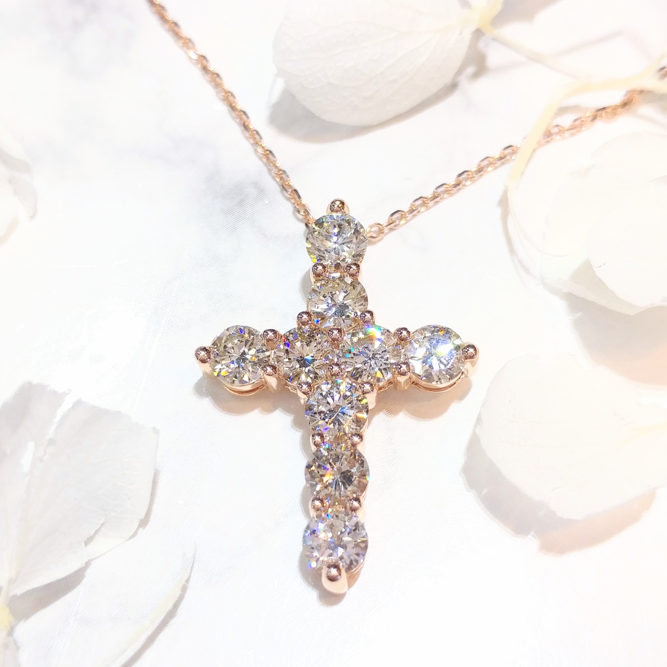 18K Rose Gold 0.50ct Diamond Pendant