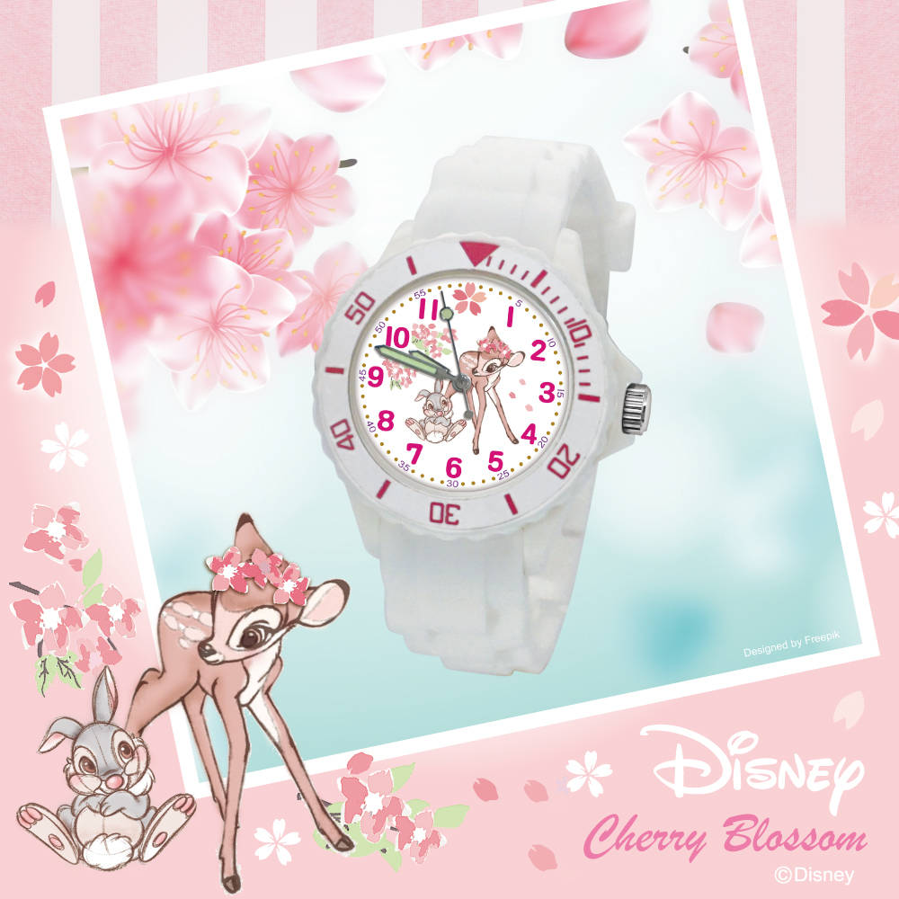迪士尼櫻花季小鹿斑比手錶