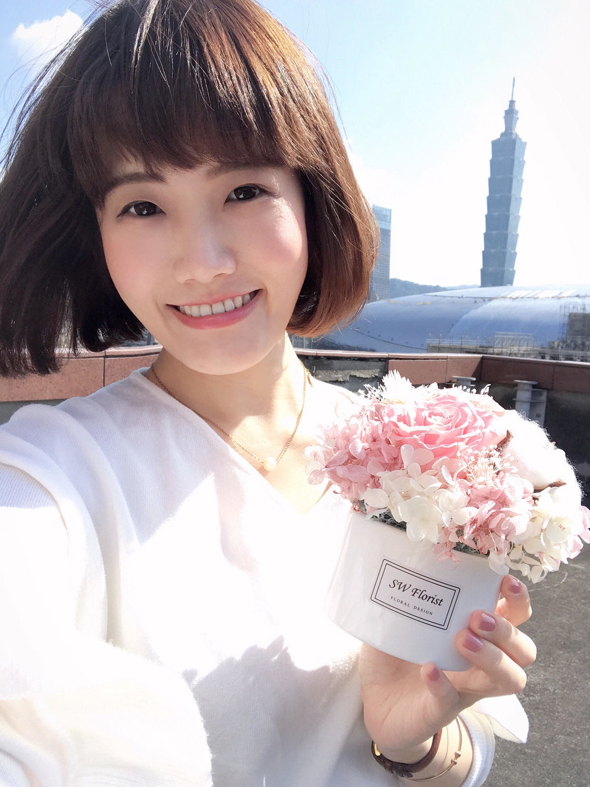 小薇花藝SWFLORIST乾燥花盆栽永生花盆栽不凋花盆栽開幕贈禮企業送花推薦